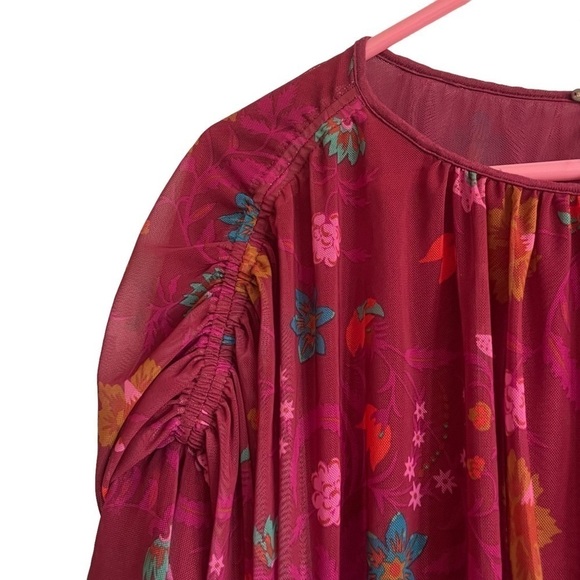 Free People Wildflower Honey Peasant Blouse, Size XS - Picture 5 of 8